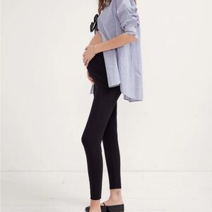 Hatch Ultra Soft Before During and After Maternity Legging - Black and Grey